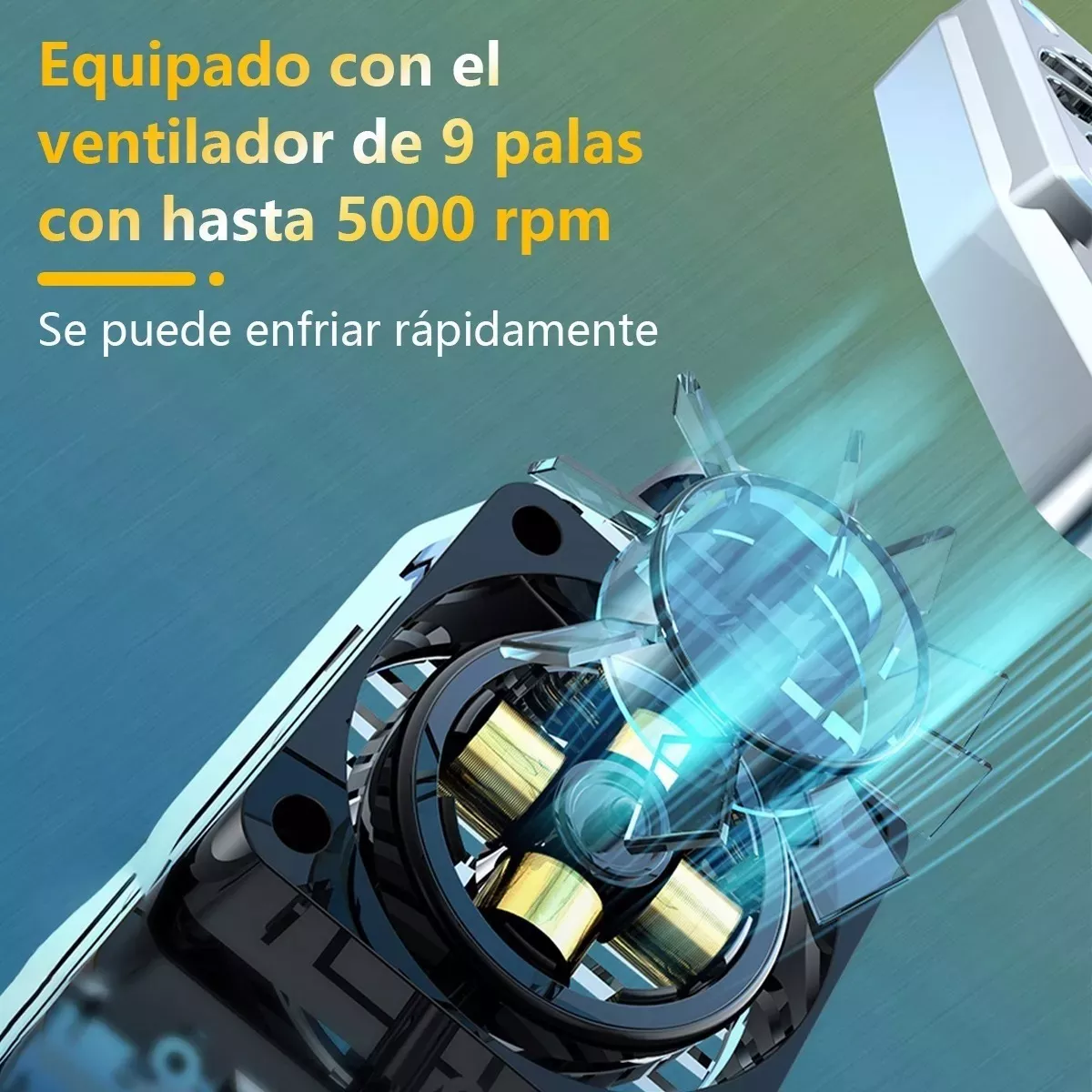 Ventilador Enfriador Para Celular Universal Recargable