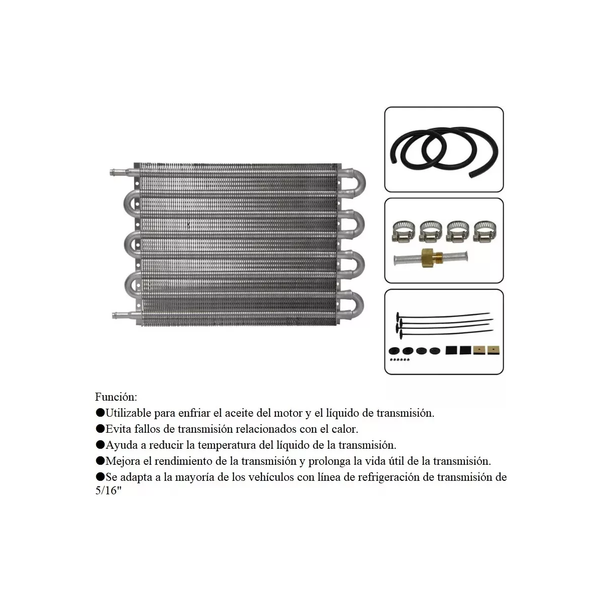 Enfriador De Aceite Transmision Automatica Radiador 8 Tubos