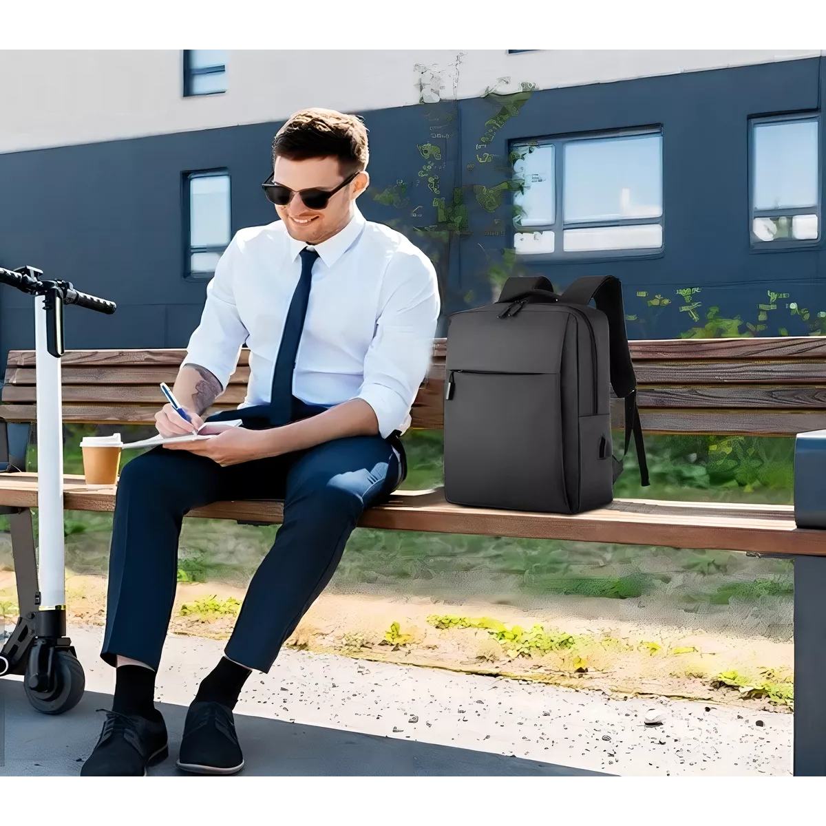 Mochila Bolsa 15 Pulgadas Para Laptop Oxford Negro