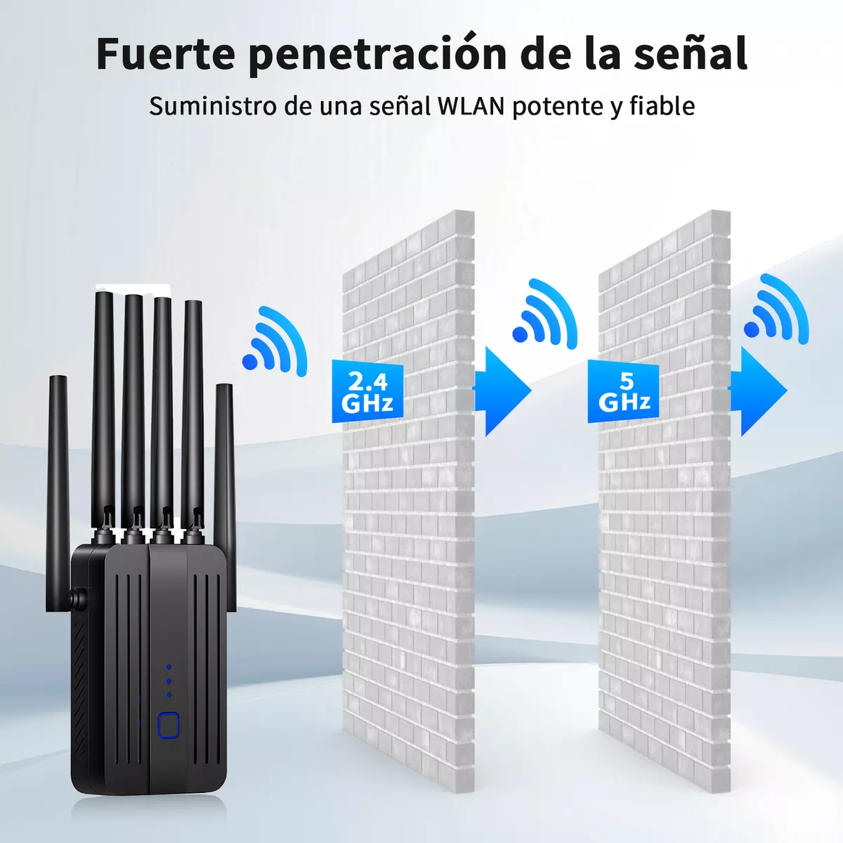 Repetidor Wifi Amplificador Señal 1200mbps De Acceso 5g Wps