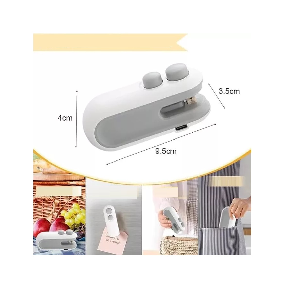 Maquina Para Sellar Sellador De Bolsas Para Snacks/alimentos