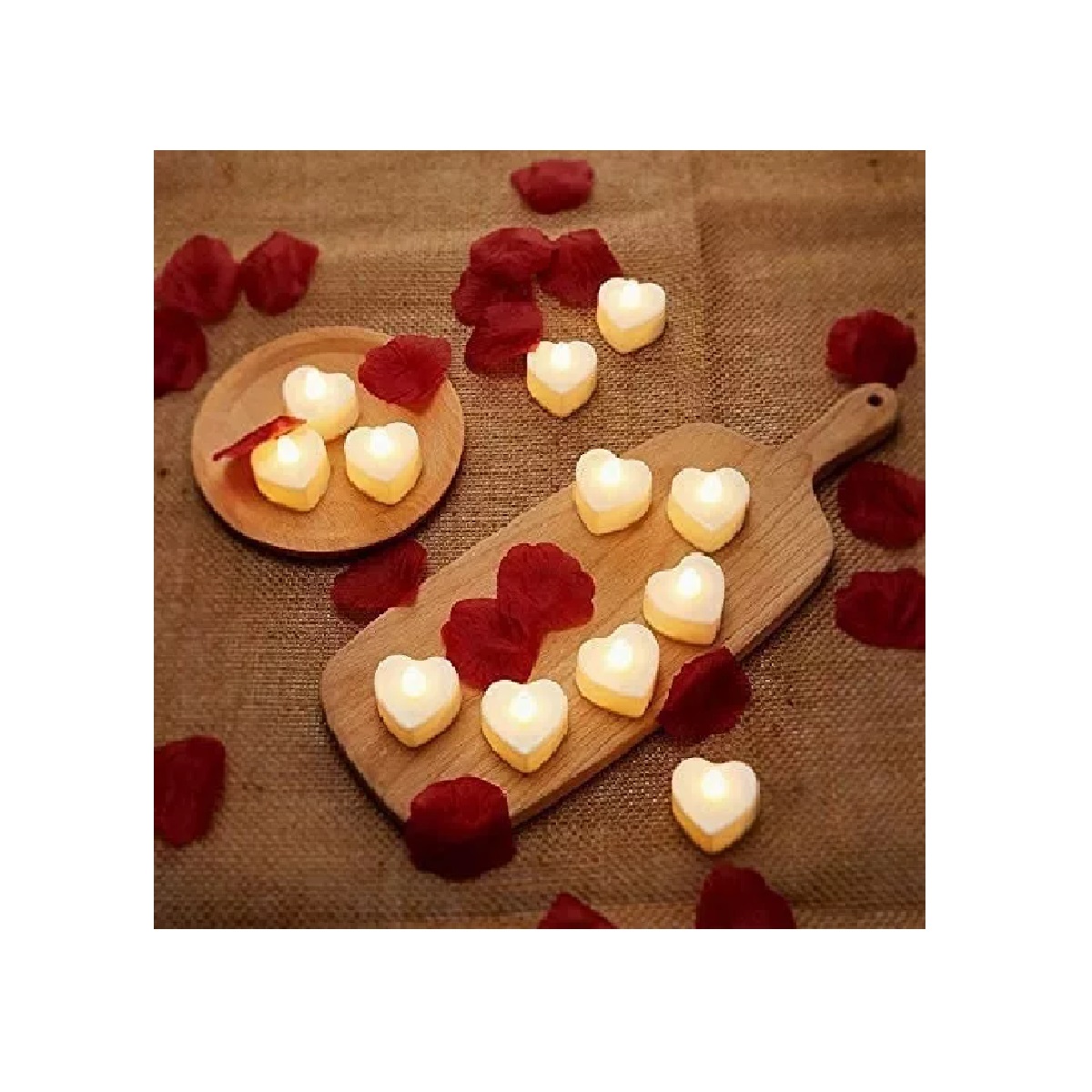 Velas De Te Flotantes Corazón Tea Light Aromática 100pz