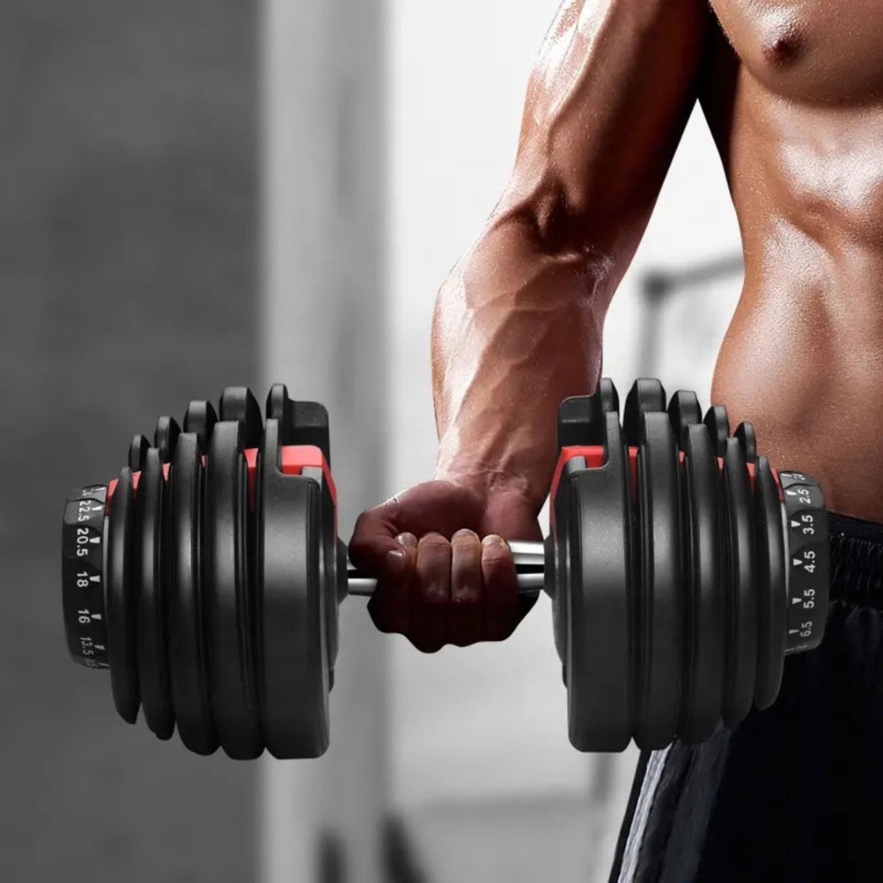 Mancuernas para Ejercicio Ajustable de 2 a 24 Kg Bluelander 