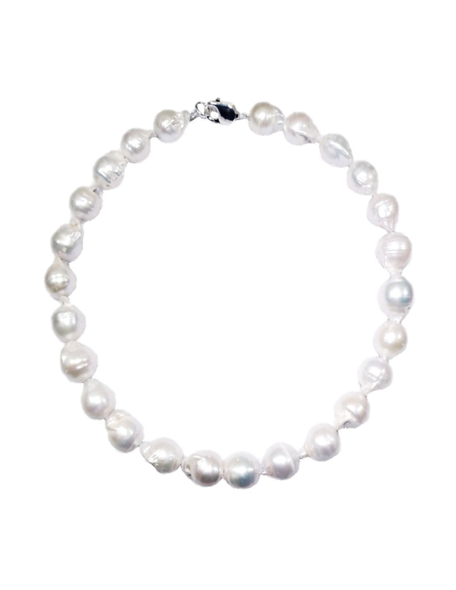 Collar de  Perla Natural Barroca del Mar Del Sur A031.