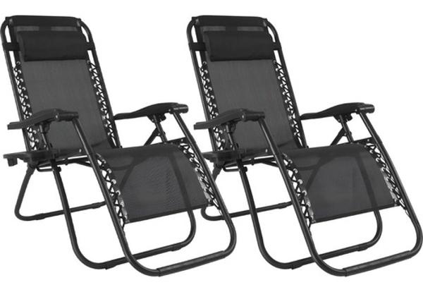 Set 2 Camastro Silla Plegable Gravdad 0 Jardin Alberca Playa Jardimex