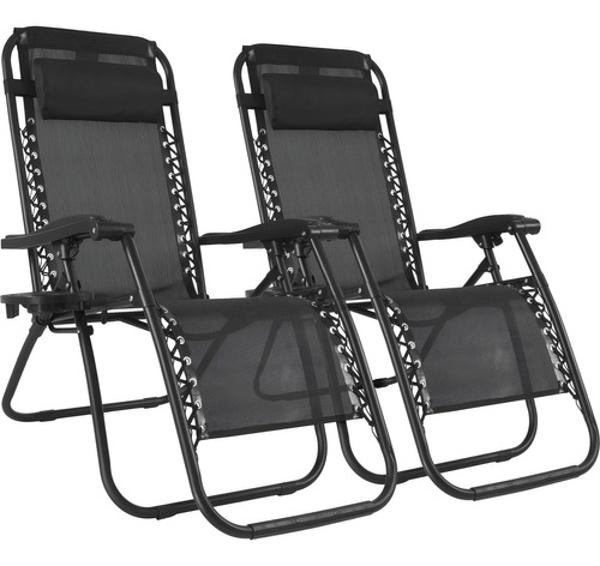 Set 2 Camastro Silla Plegable Gravdad 0 Jardin Alberca Playa Jardimex