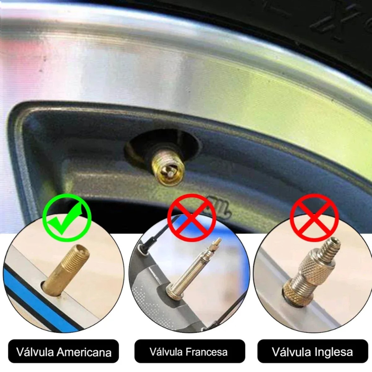 kit juego válvula neumático bicicleta coche camara núcleo herramientas reparación accesorios moto