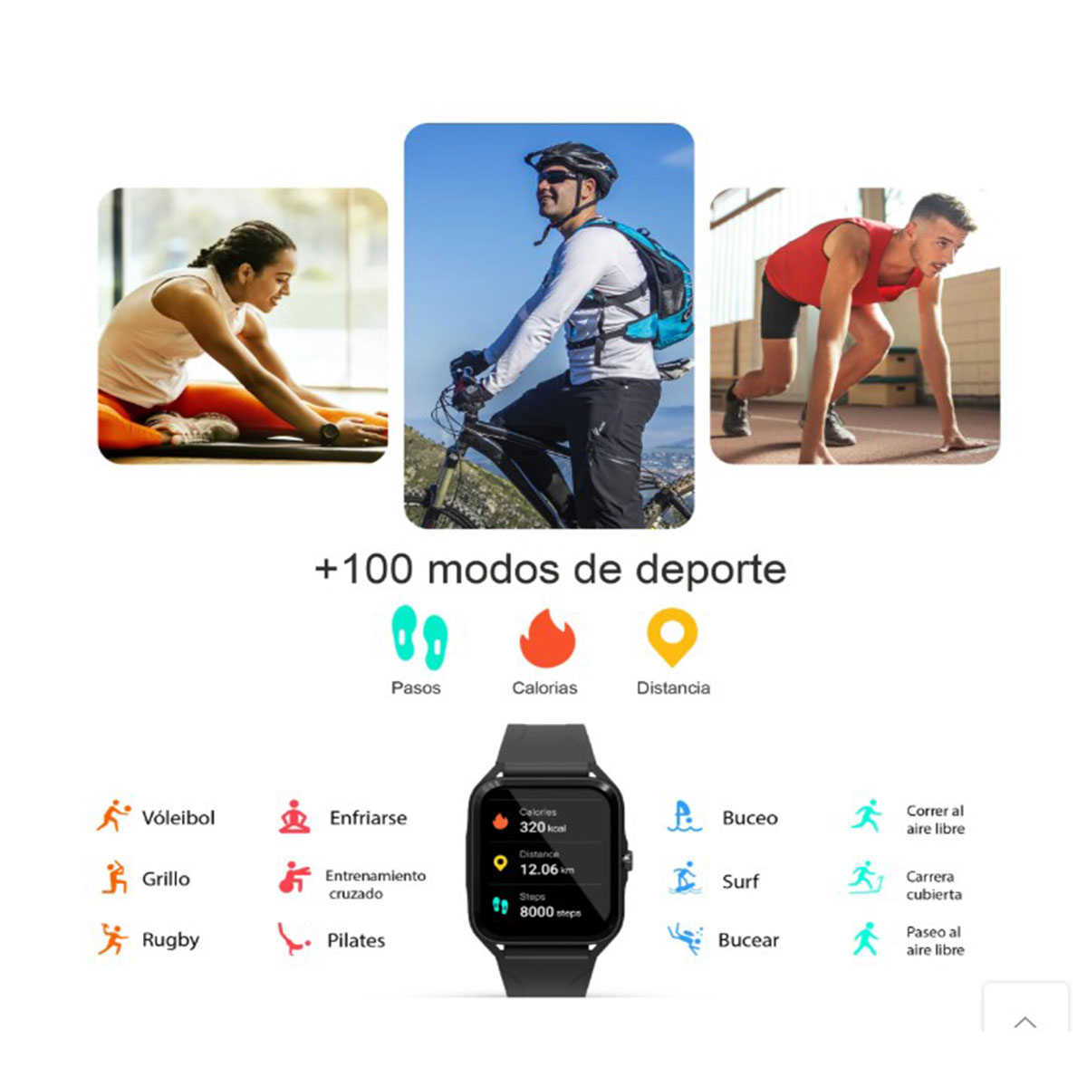 Smartwatch Q1 G-Tide Rosa DM 