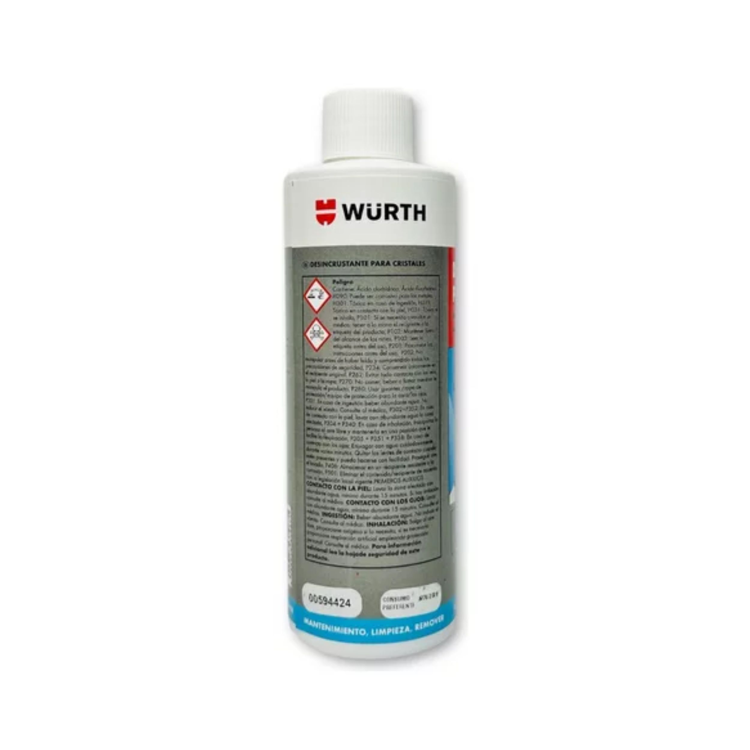 Desincrustante P/cristales Parabrisas Lluvia Ácid Wurth 3 Pz