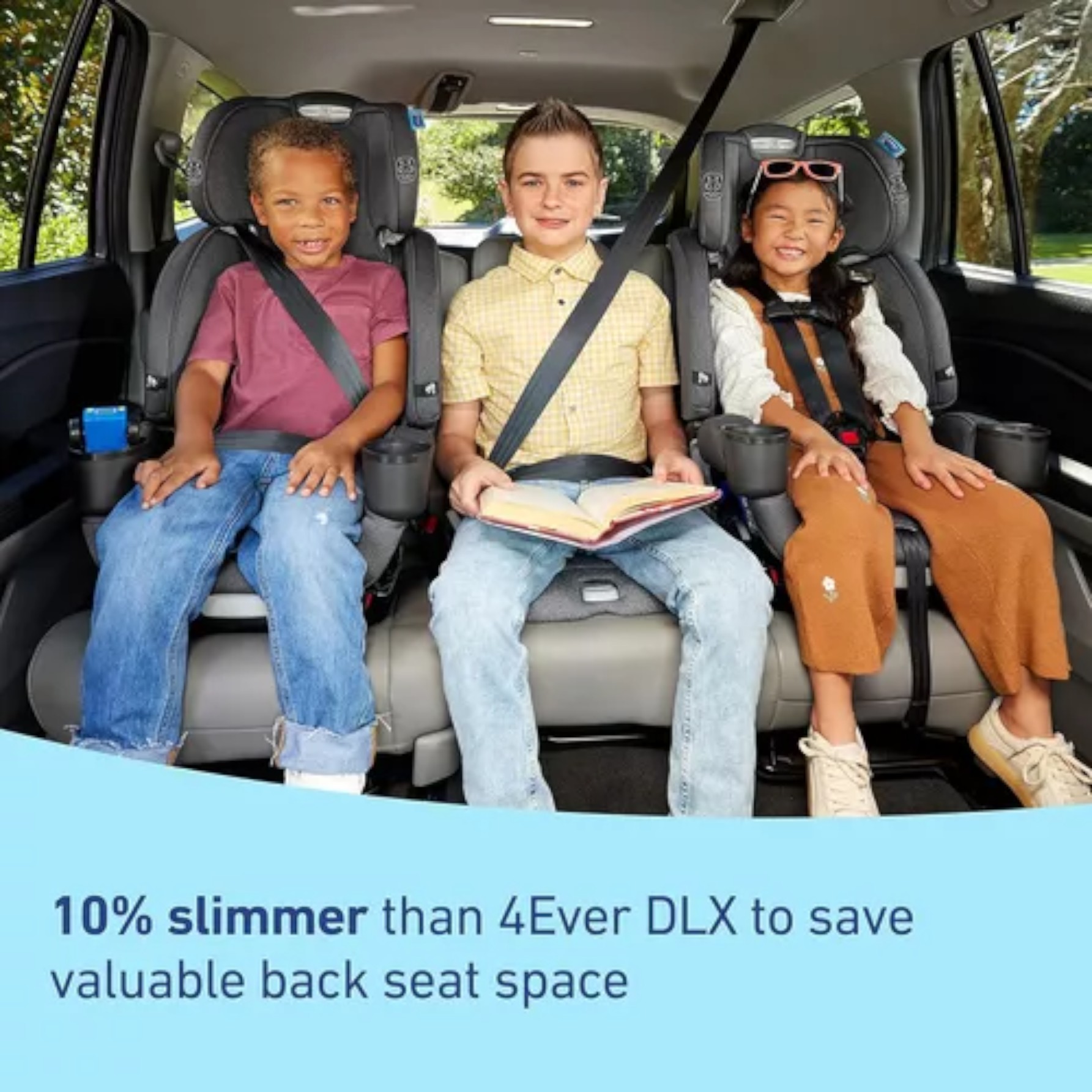 Graco - 4ever Dlx Grad - Asiento Para Automóvil 5 En 1, Comodidad Ajustable, Incluye Un Cinturón De Seguridad Extraíble 