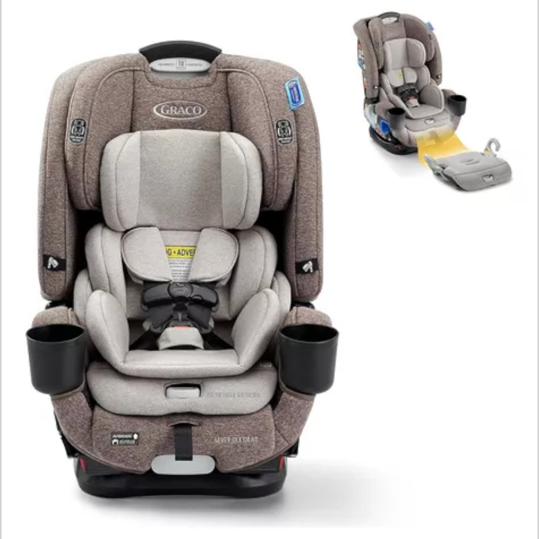 Graco - 4ever Dlx Grad - Asiento Para Automóvil 5 En 1, Comodidad Ajustable, Incluye Un Cinturón De Seguridad Extraíble 