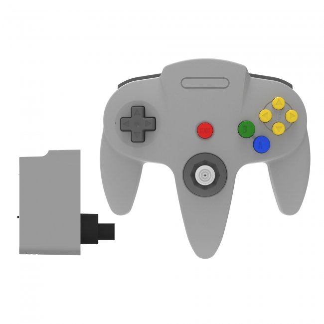 Control Inalambrico 2.4ghz Compatible Con N64 Teknogame Gris