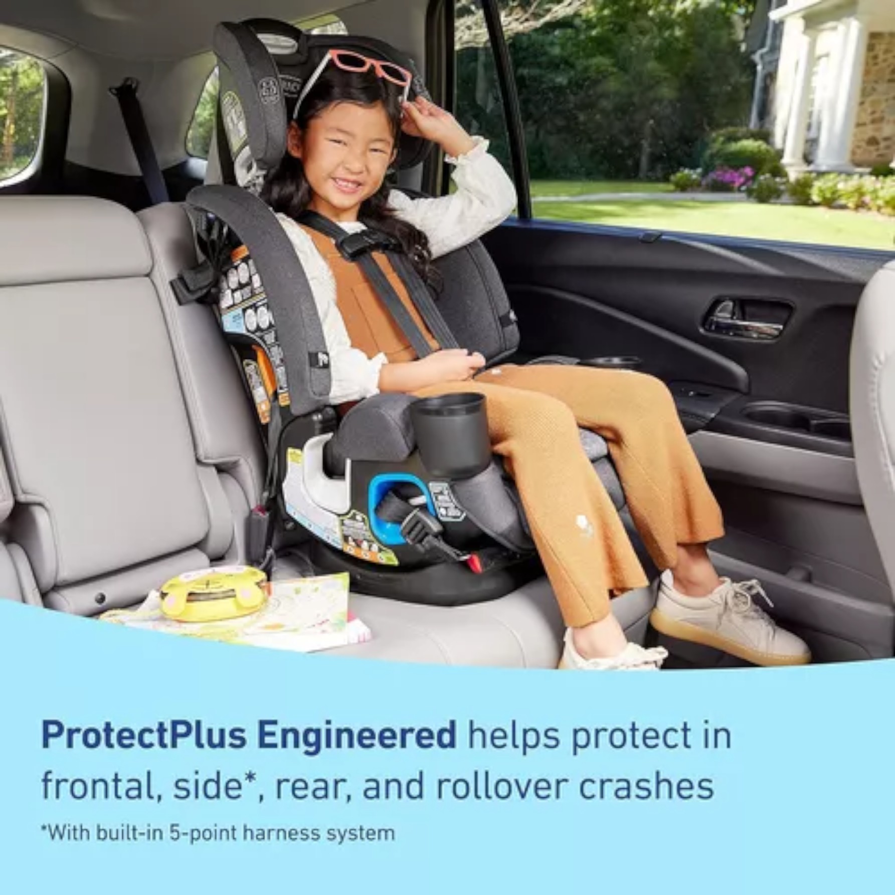 Graco - 4ever Dlx Grad - Asiento Para Automóvil 5 En 1, Comodidad Ajustable, Incluye Un Cinturón De Seguridad Extraíble 