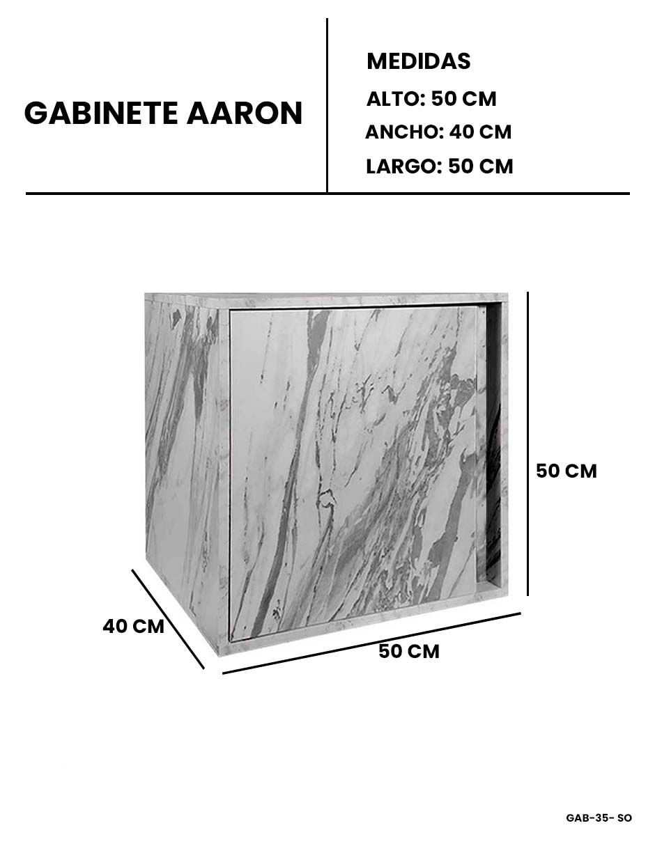 Gabinete Para Baño AARON Minimalista Sin Ovalin Ni Llave