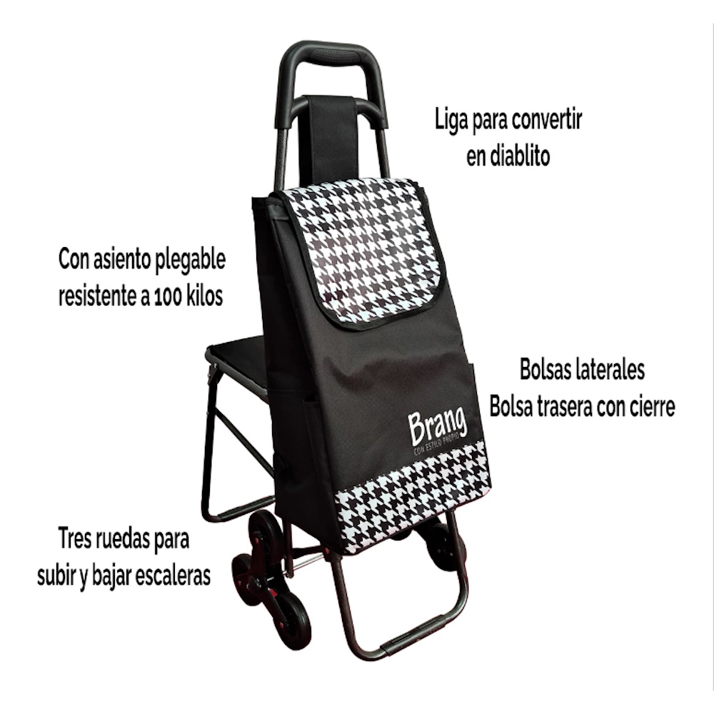 Carro Mandado C/Silla Traslado Ergonómica Brang