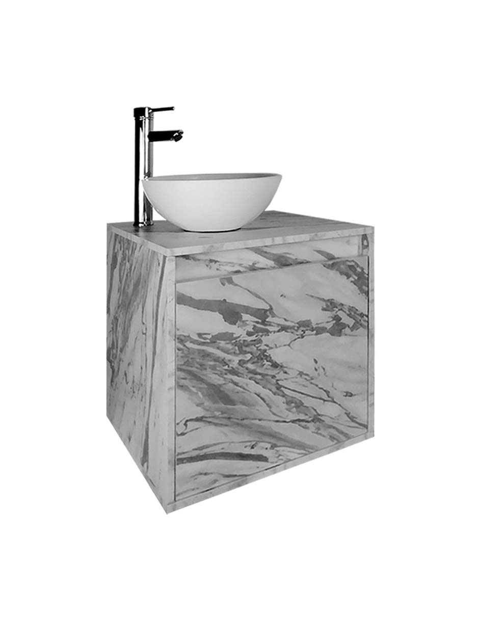 Gabinete Para Baño PHÍA Con Lavabo Y Llave Minimalista