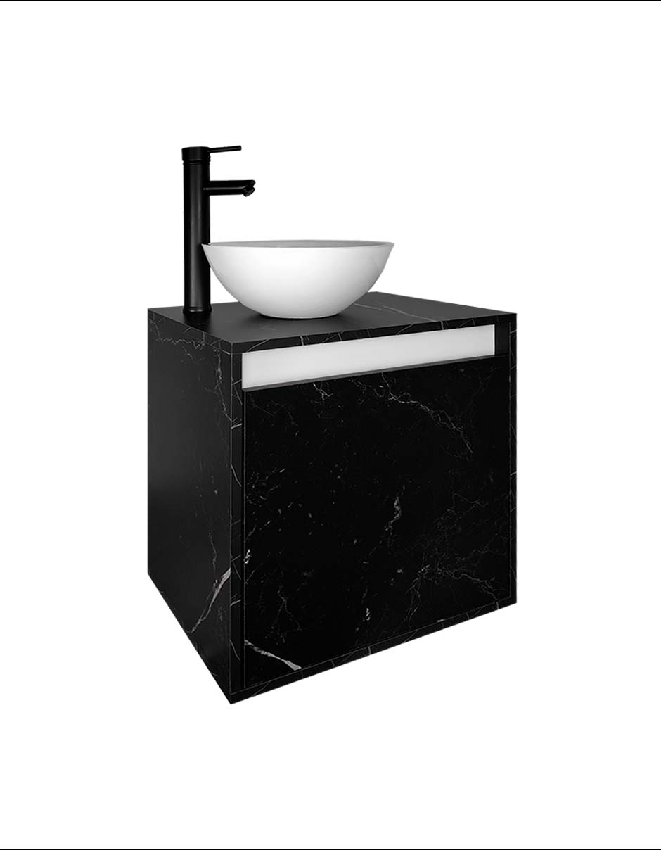Gabinete Para Baño PHÍA Con Lavabo Y Llave Minimalista