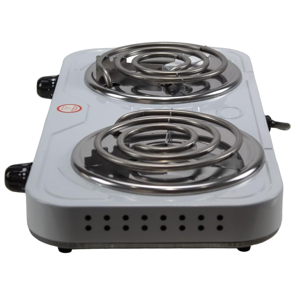 Parrilla Eléctrica Doble Quemador 127v Blanca