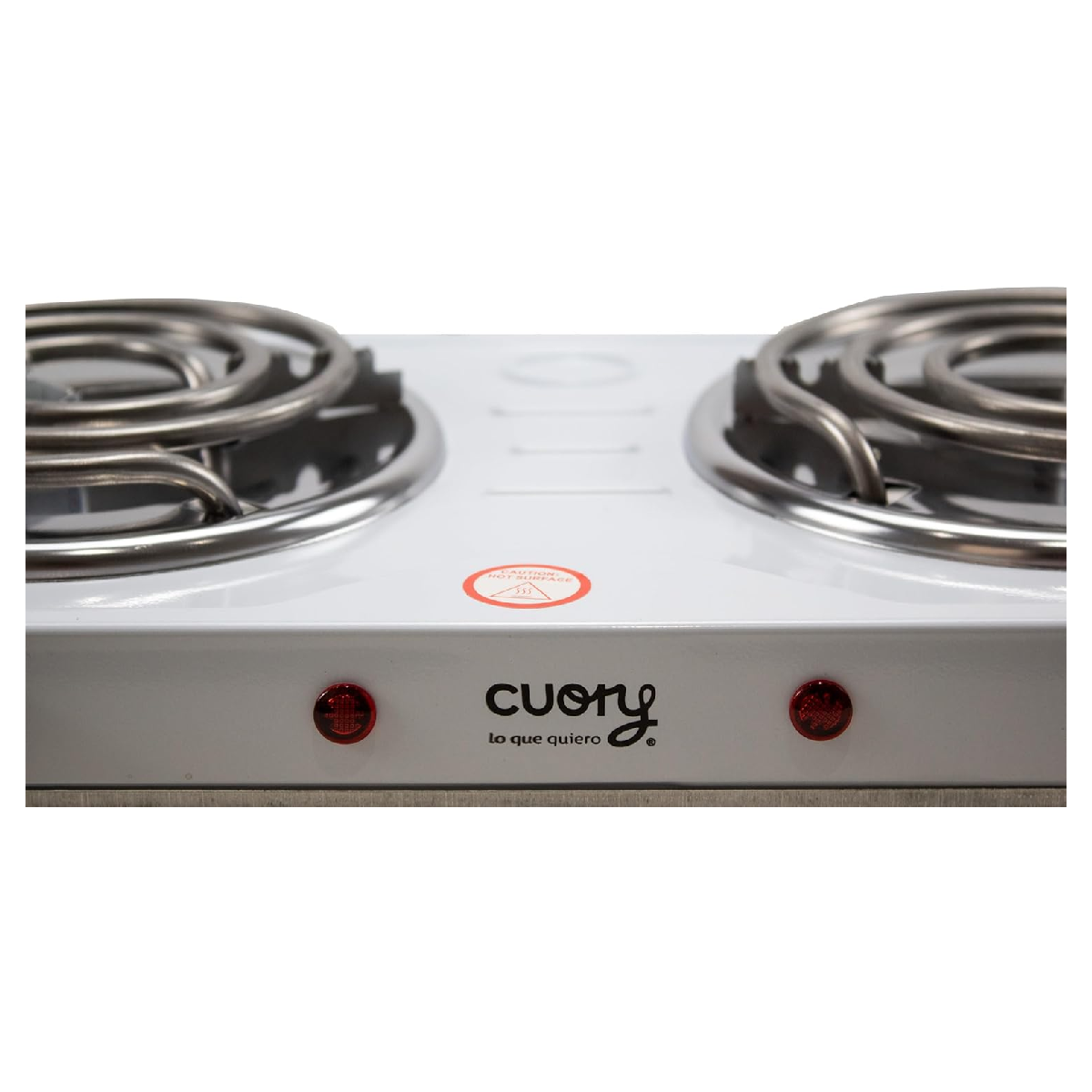 Parrilla Eléctrica Doble Quemador 127v Blanca