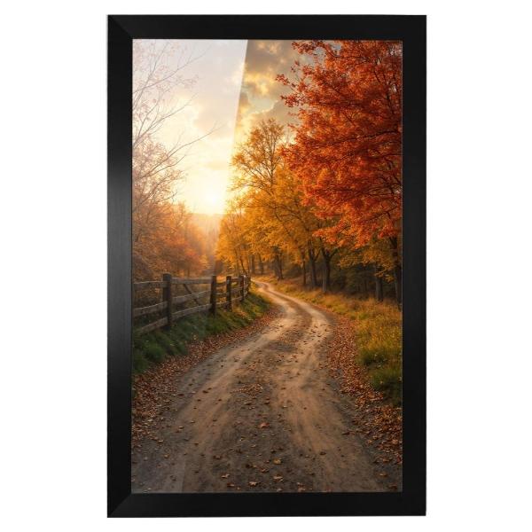 Cuadro Decorativo Diseño Camino Papel Metálico Textura Brillante 69x49 cm