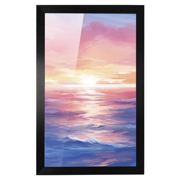 Cuadro Decorativo Diseño Paisaje Papel Metálico Textura Brillante 69x49 cm