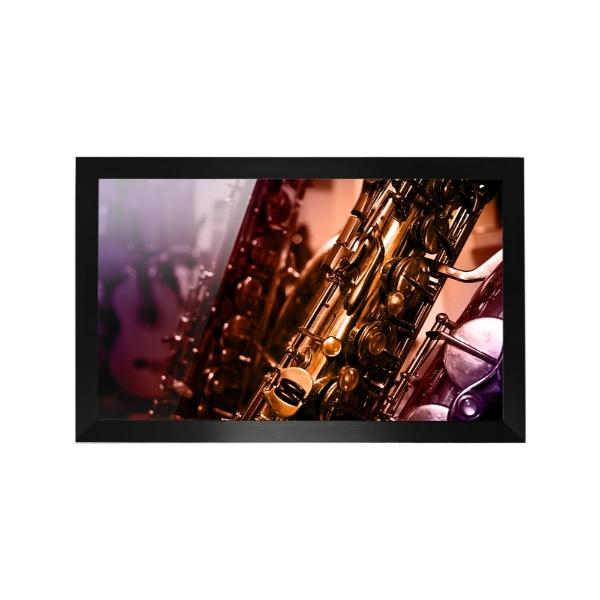 Cuadro Decorativo Diseño Saxofon Papel Metálico Textura Brillante 89x59 cm