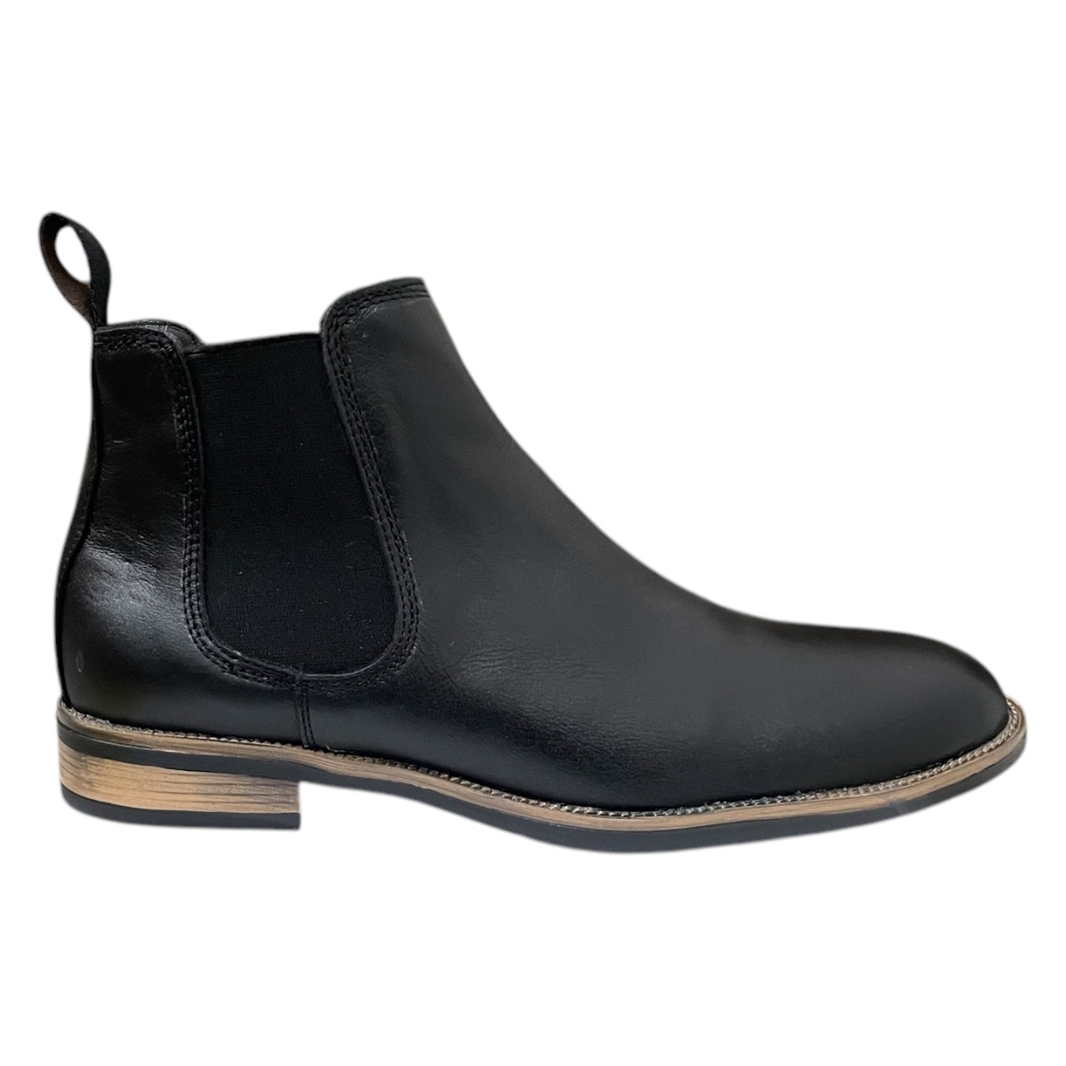 Botas Negras de Vestir Gilliardo Chelsea de Piel