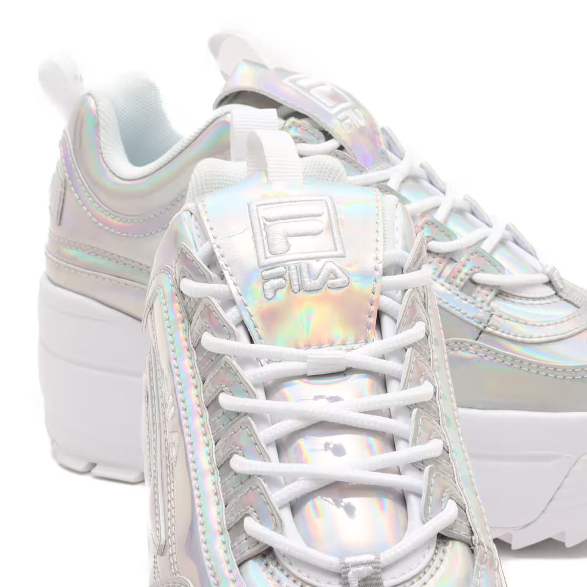 Tenis Fila Disruptor Wedge Iridiscente de Dama Original