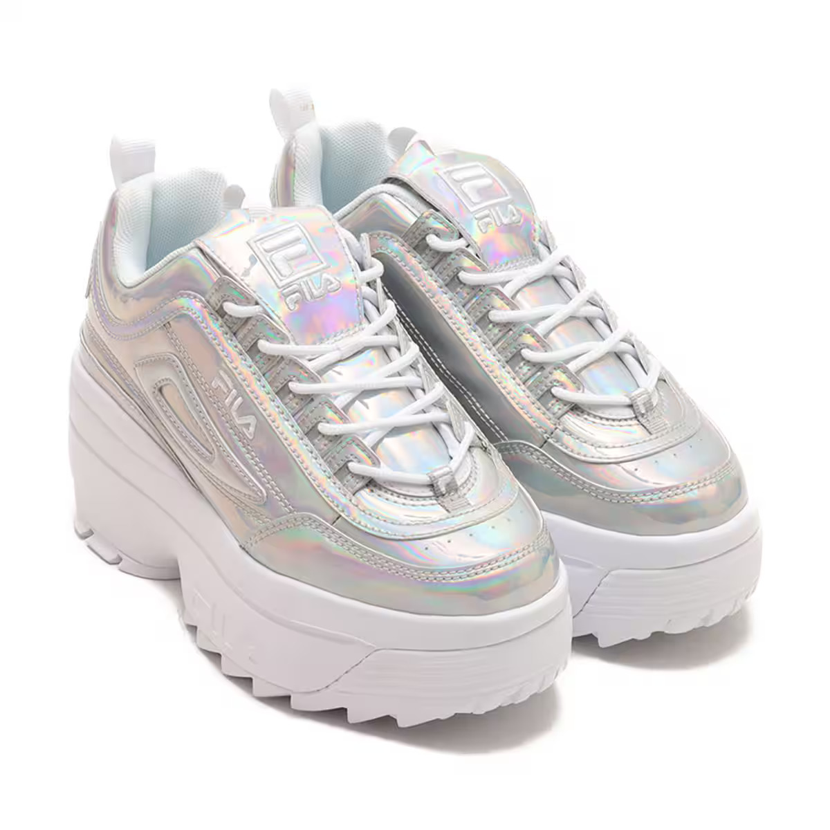 Tenis Fila Disruptor Wedge Iridiscente de Dama Original