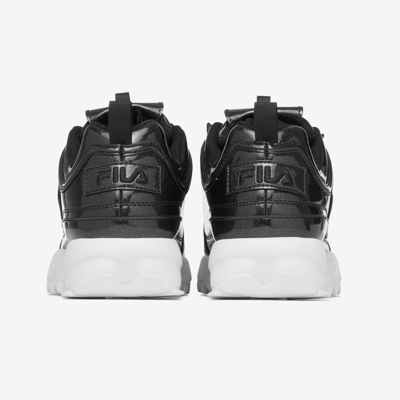 Tenis Fila Disruptor Shine Negro Glitter de Dama Original
