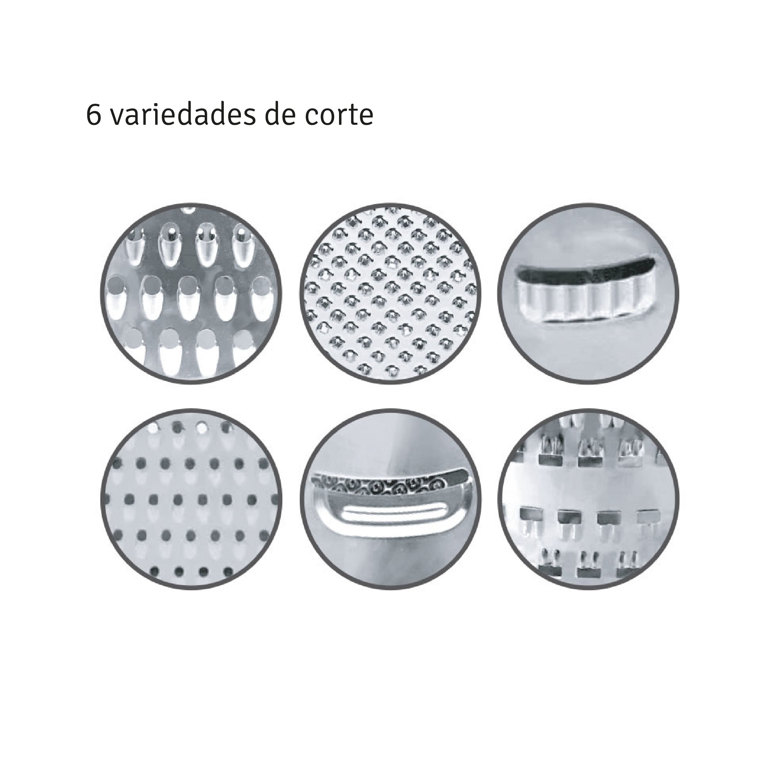 Rallador Hexagonal Hudson De Acero Inoxidable 6 Caras 20 Cm