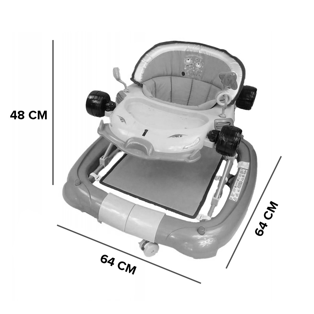Andadera de Lujo  Mecedora Babytek Auto 202 Cafe