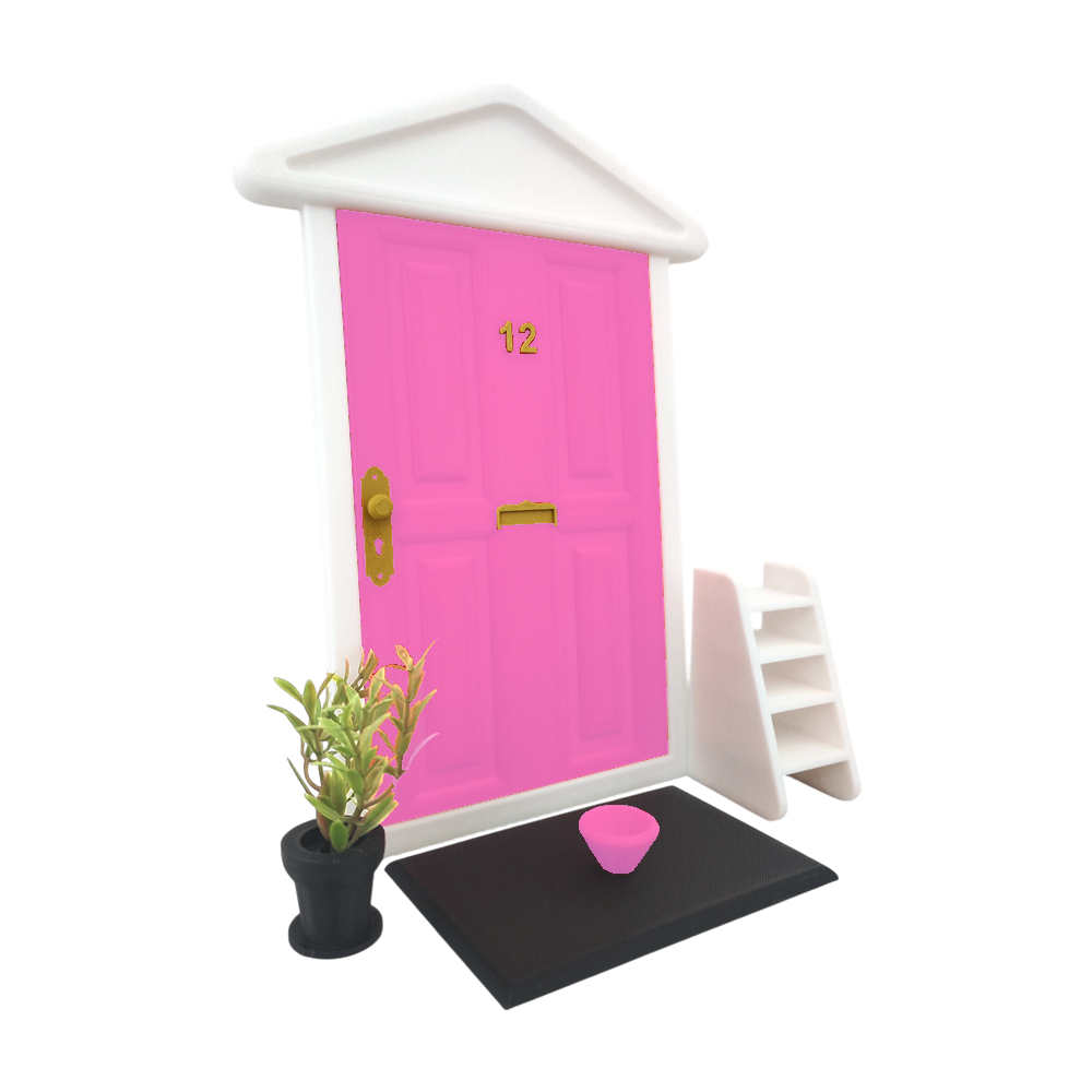 Puerta Mágica Ratón Pérez y Hada de los Dientes Impresión 3D Rosa