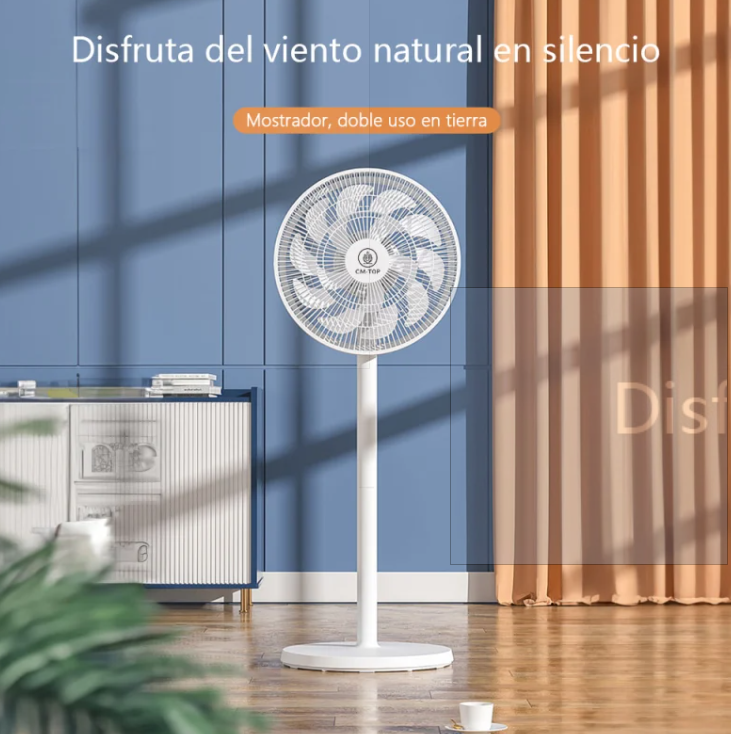 Ventilador De Pedestal, 3 Velocidades, Facil De Instalar.