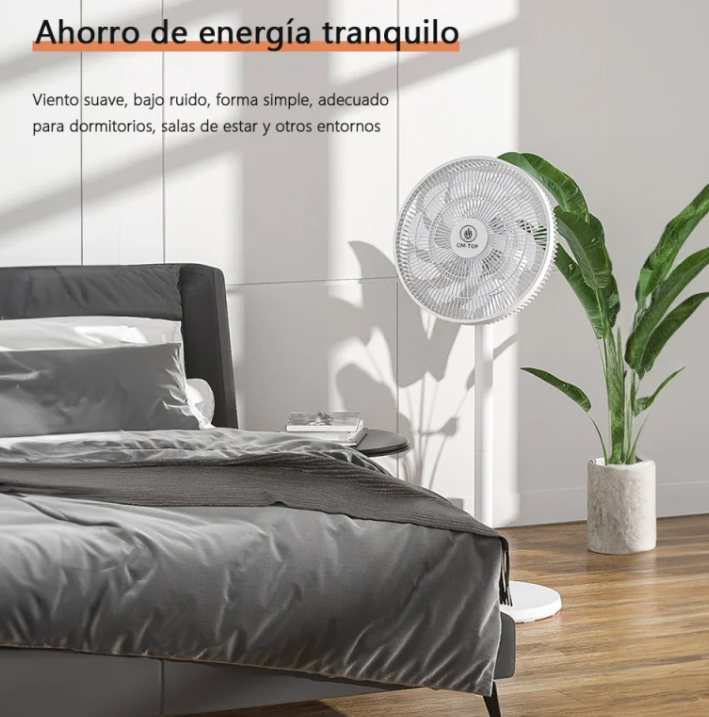 Ventilador De Pedestal, 3 Velocidades, Facil De Instalar.