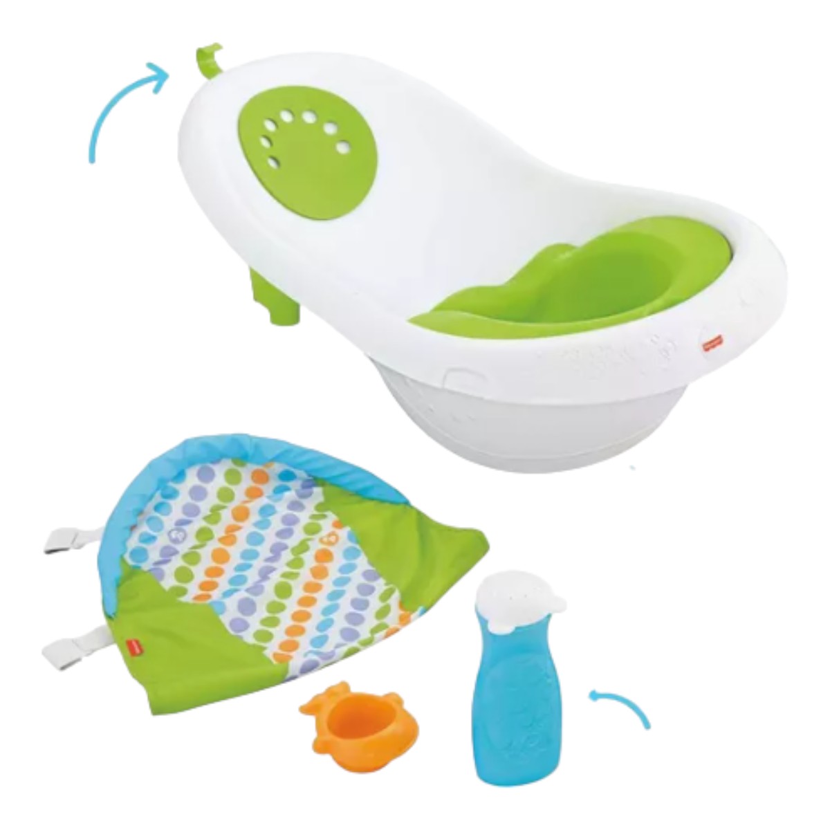 Tina Bañera Para Bebe Fisher Price De Asiento 4 En 1 Chm32