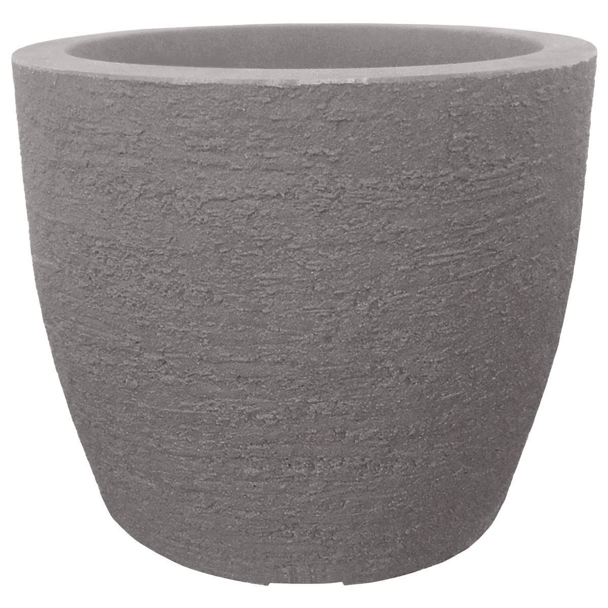 Maceta moderna para exteriores compacta de 20 cm de alto POLVO Gris stone de Polietileno ultra ligera Artego Japi Hecho en Brasil