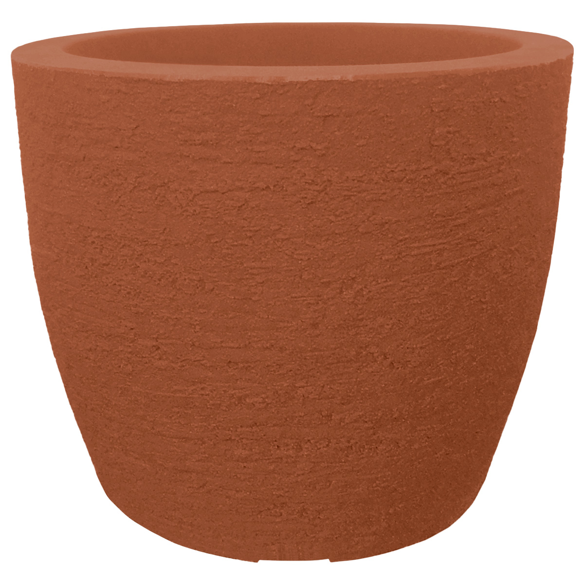 Maceta moderna para exteriores compacta de 20 cm de alto COTA terracota de Polietileno ultra ligera Artego Japi Hecho en Brasil