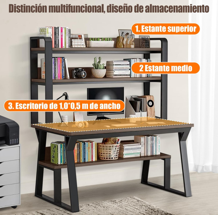 Escritorio multifuncional oficina recamara gran capacidad 