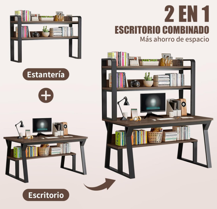 Escritorio multifuncional oficina recamara gran capacidad 