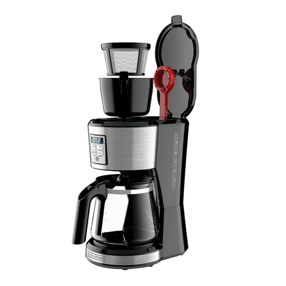 Cafetera Black And Decker Cm1231s 12 Tazas Plata