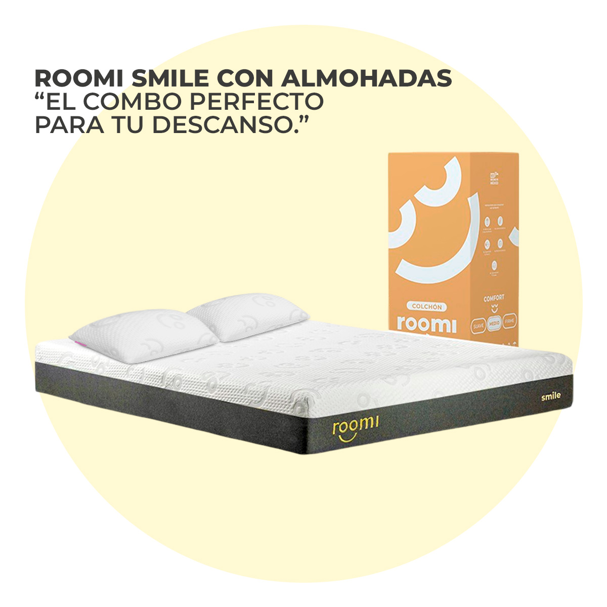 colchon-matrimonial-roomi-smile-mas-2-almohadas-memory-foam
