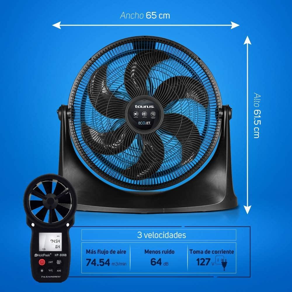 VENTILADOR TAURUS RUSH 20 PUL PISO 3 VEL 127V 130W