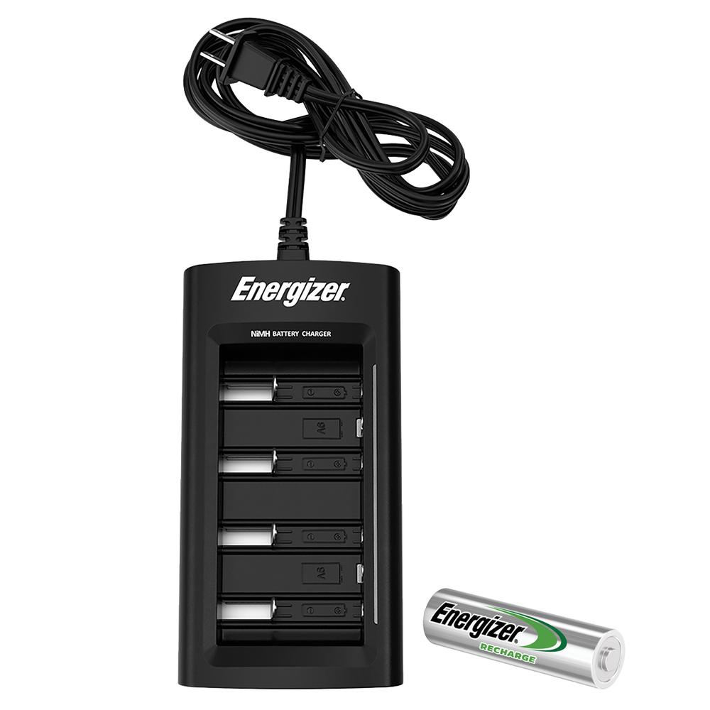 Cargador Universal Pilas Energizer + 4 Pilas Recargables Aa 1.2v