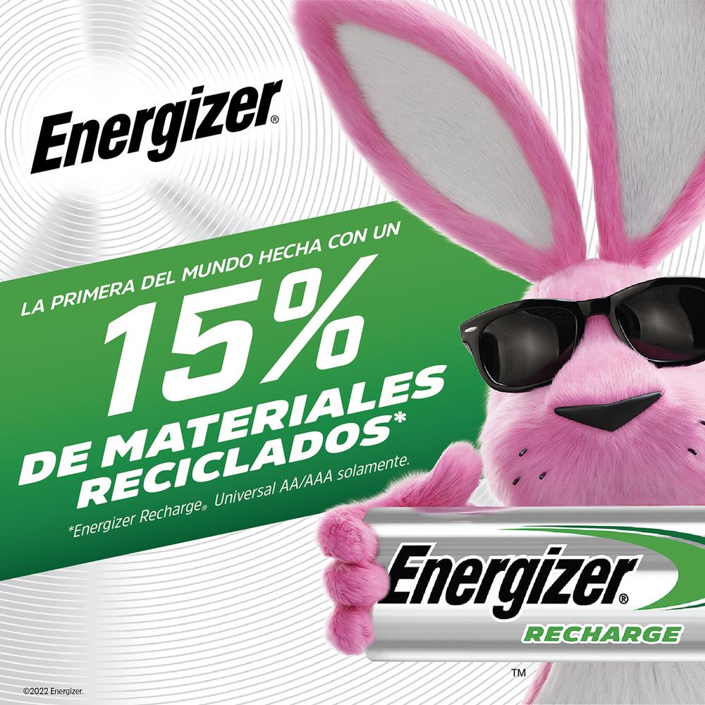 Cargador Universal Pilas Energizer + 4 Pilas Recargables Aa 1.2v