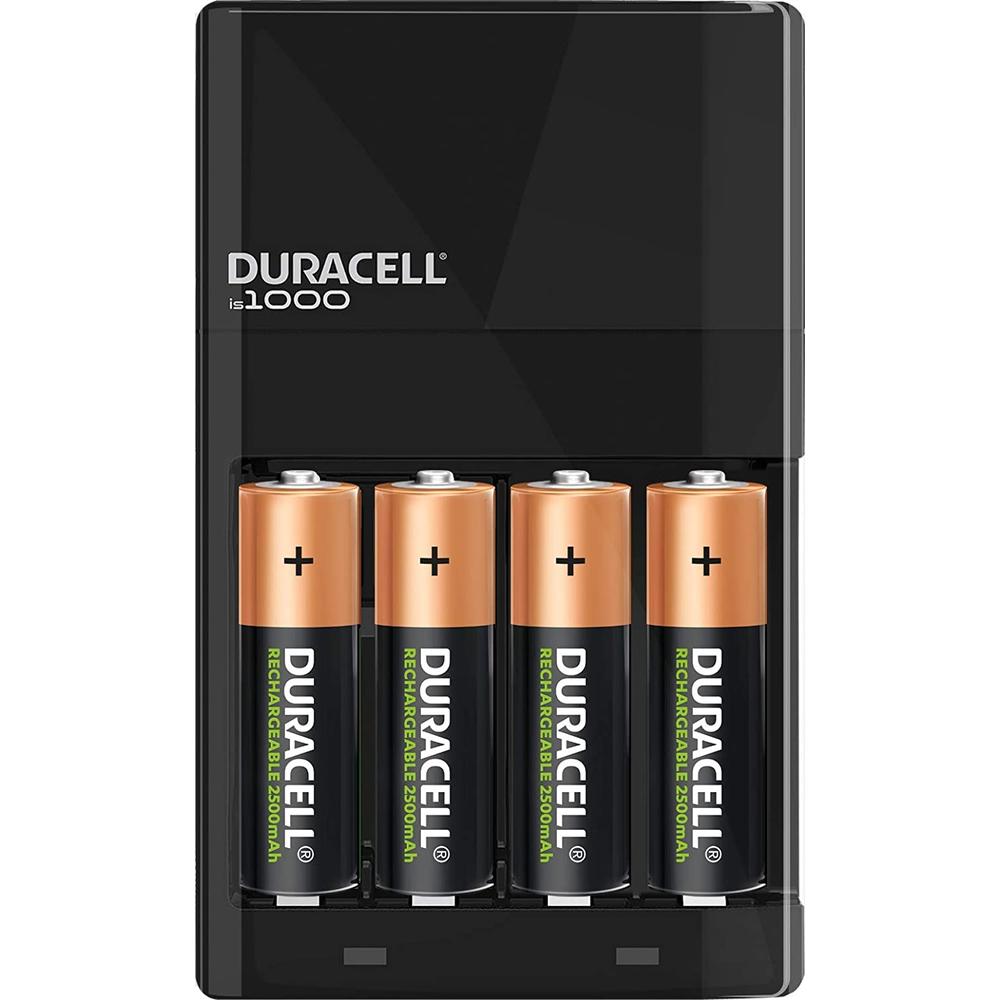 Cargador Duracell con 4 Pilas Aa Recargables