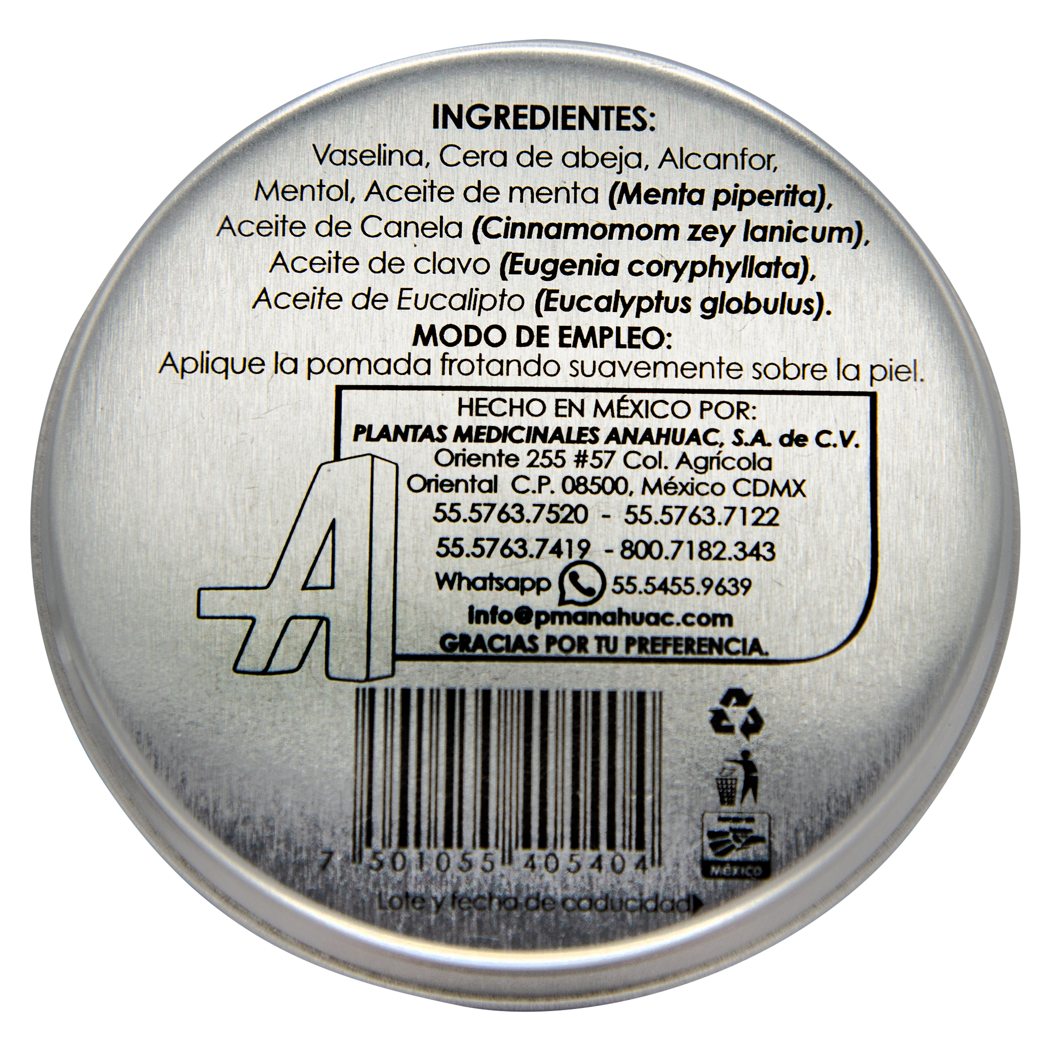 Anahuac Golden Dragon Balm Pomada Herbal Paquete 4 pzas 12g c/u Alivia Dolores Musculares, Articulares y Tensión Corporal, Sensación de Calor Relajante