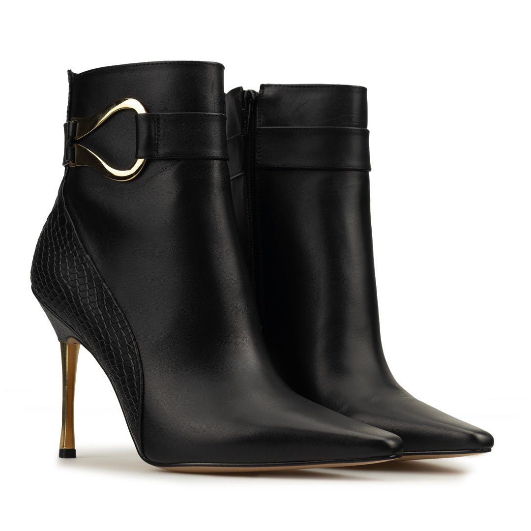 Botines Para Mujer Elegantes Botas Piel Davenia Mod. Elisa