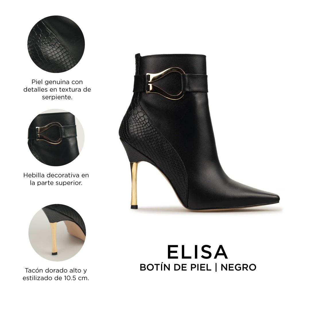 Botines Para Mujer Elegantes Botas Piel Davenia Mod. Elisa