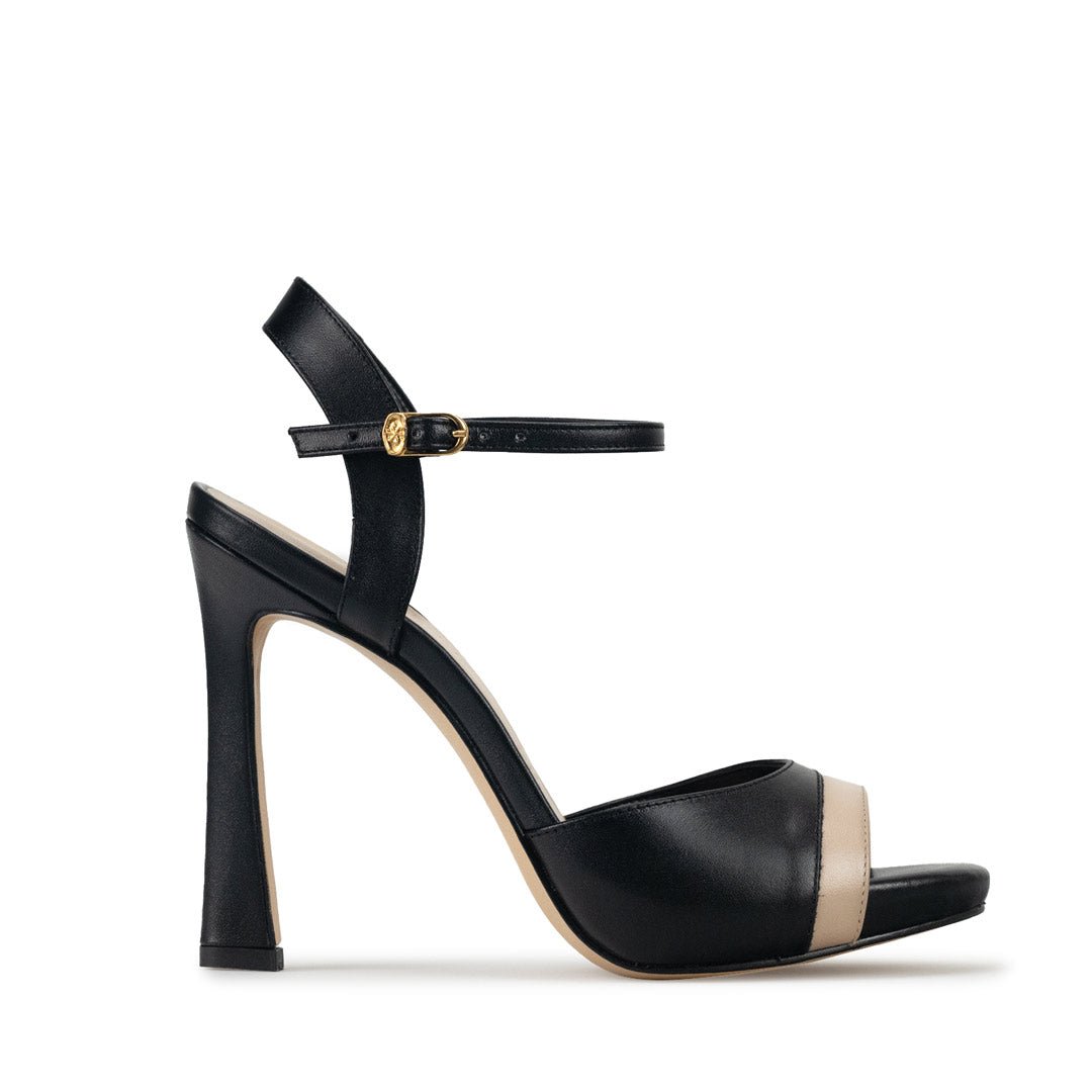 Zapatillas De Tacón Davenia De Piel Sandalia Para Dama Bela 1
